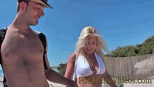 outdoor anal fuck with young blonde slut